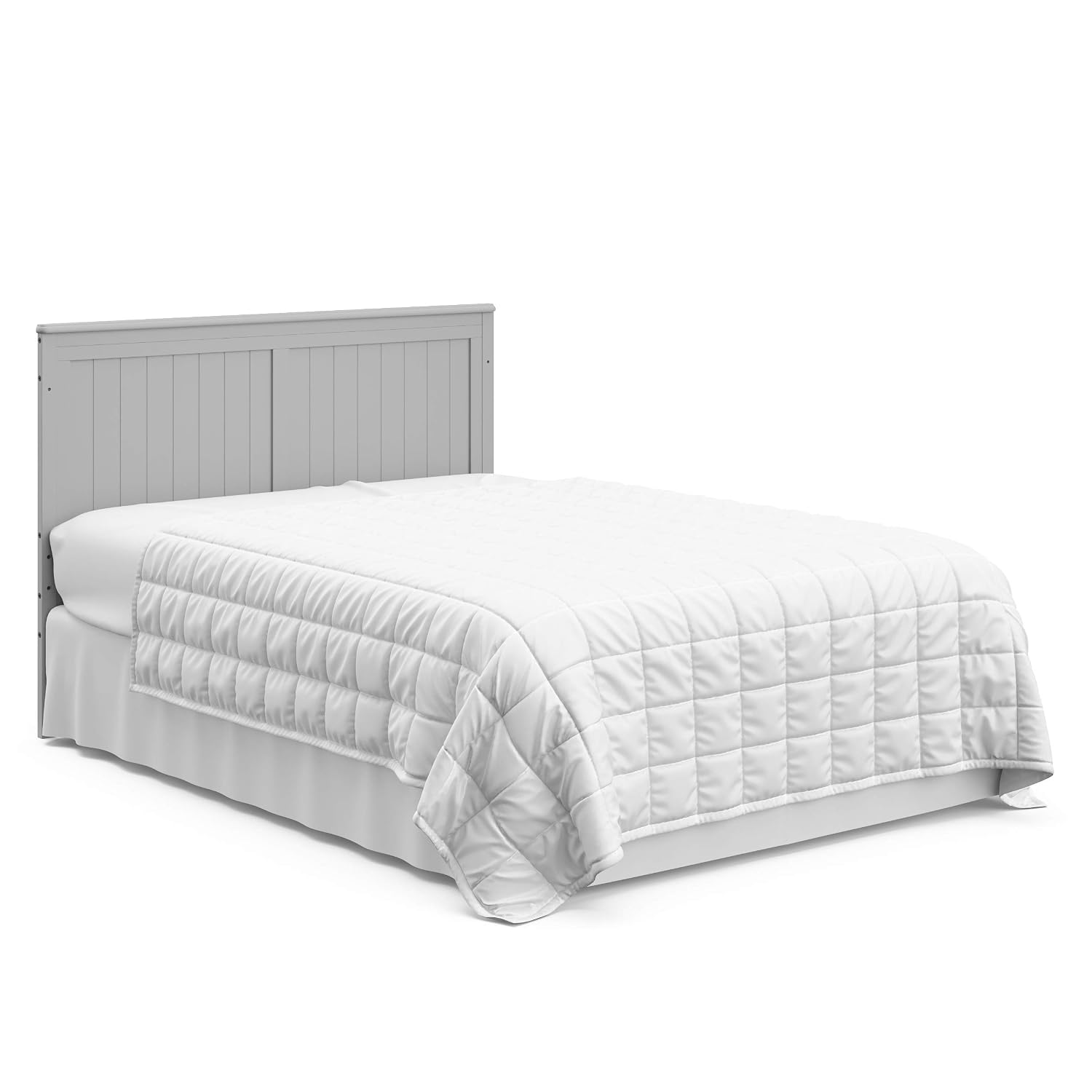Graco Hadley 5-in-1 Convertible Crib with Drawer – GREENGUARD Gold Certified, Fits Standard Crib Mattress, Converts to Toddler Bed, Daybed and Full Bed, 4 Adjustable Mattress Heights (Pebble Gray)