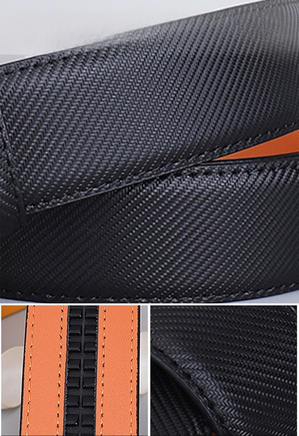 Designer Genuine Leather Men's Ratchet Belt 1.3' Automatic G Buckle Classic Jeans Reversible Gift