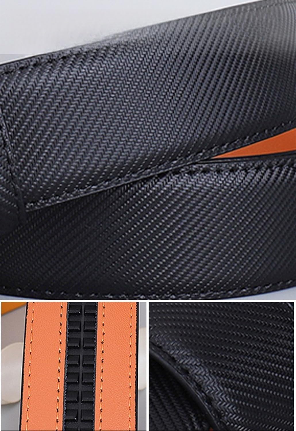 Designer Genuine Leather Men's Ratchet Belt 1.3' Automatic G Buckle Classic Jeans Reversible Gift