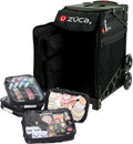 ZUCA Travel Cases for Artists & Professionals - Makeup Case with 4 Vinyl Utility Pouches, Travel Cover, 41' Telescoping Handle, Rolling Wheels & Sturdy Aluminum Frame for Makeup Artists and Creatives