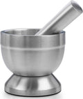 Pill Crusher - 304 Food Grade Stainless Steel Mortar and Pestle Medicine Grinder Set - Non-Slip Splitter to Easily Crush Medicine Pills Tablets Vitamins to Fine Powder, Pack of 10