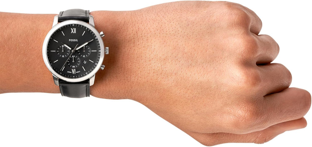 Fossil Men's Watch, Neutra Quartz Stainless Steel Chronograph Watch for Men