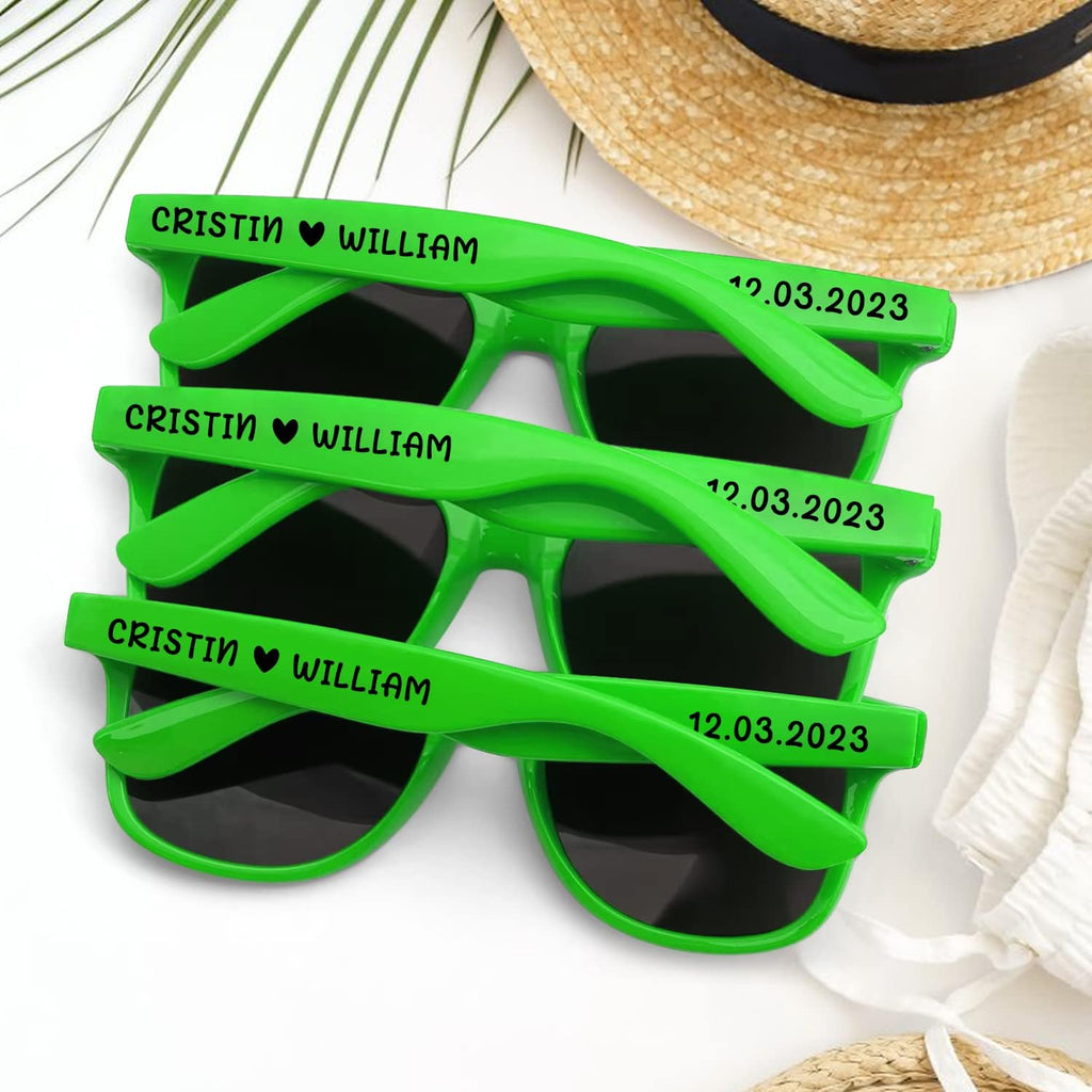 Custom Sunglasses for Wedding Party Favors, Personalized Sunglasses bulk for Men Groomsmen Adults Women