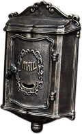 Suggestion Box Donation and Ballot Box Outside Aluminum Wall Mount Post Box European Style Mailbox Secure Mailbox Letterbox Outdoor Retro Vintage Mailboxes Mail Drop & Collection Boxes ( Color : B )