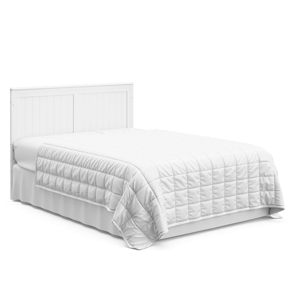 Graco Hadley 5-in-1 Convertible Crib with Drawer – GREENGUARD Gold Certified, Fits Standard Crib Mattress, Converts to Toddler Bed, Daybed and Full Bed, 4 Adjustable Mattress Heights (White)