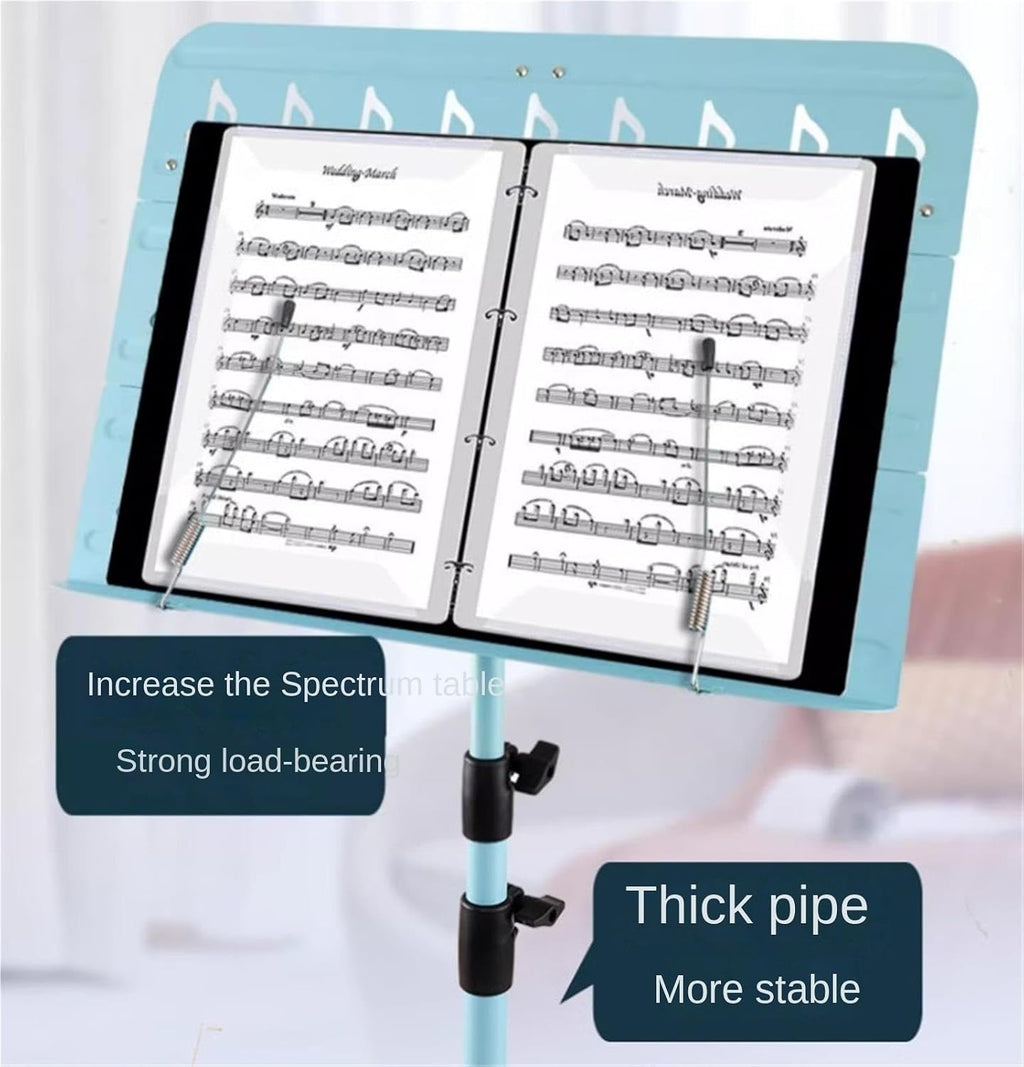 Sheet Music Stand Height-Adjustable Music Stands Portable Music Holder for Violin Guitar Music Book Music Stand Holder