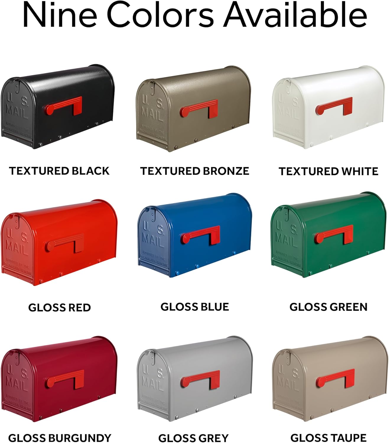 Janzer Mailbox - Textured White - Large