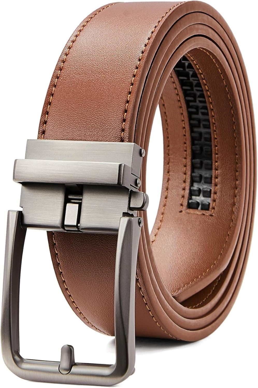 Executive Reversible Genuine Leather Belt Men 1 3/8' Golf Dress Casual Two-in-One Gift Box.