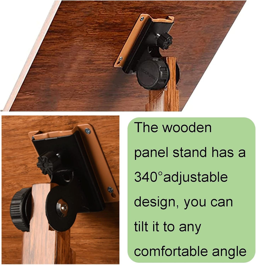 Two-in-one Dual-use Bamboo Book Stand, Music Stand With Phone Holder Microphone Holder, Violin Music Stand With Carrying Bag, Ideal As A Shelf For Picture Books Or Sheet Mu (Wood 17cm*45cm*75cm)