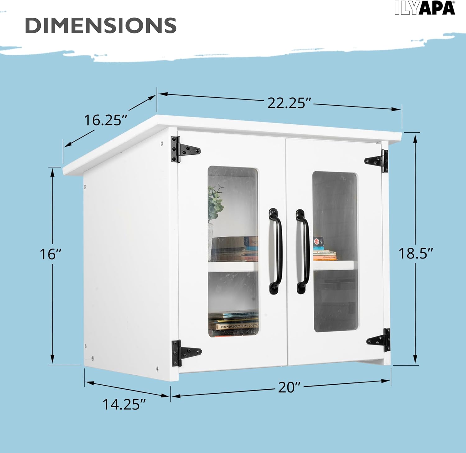 Ilyapa Little Library Box & Heavy-Duty Mailbox Post Bundle: White Outdoor Book Exchange Kit with Durable Black Metal Mailbox Sleeve & Universal Mounts for Neighborhood & Curbside Sharing