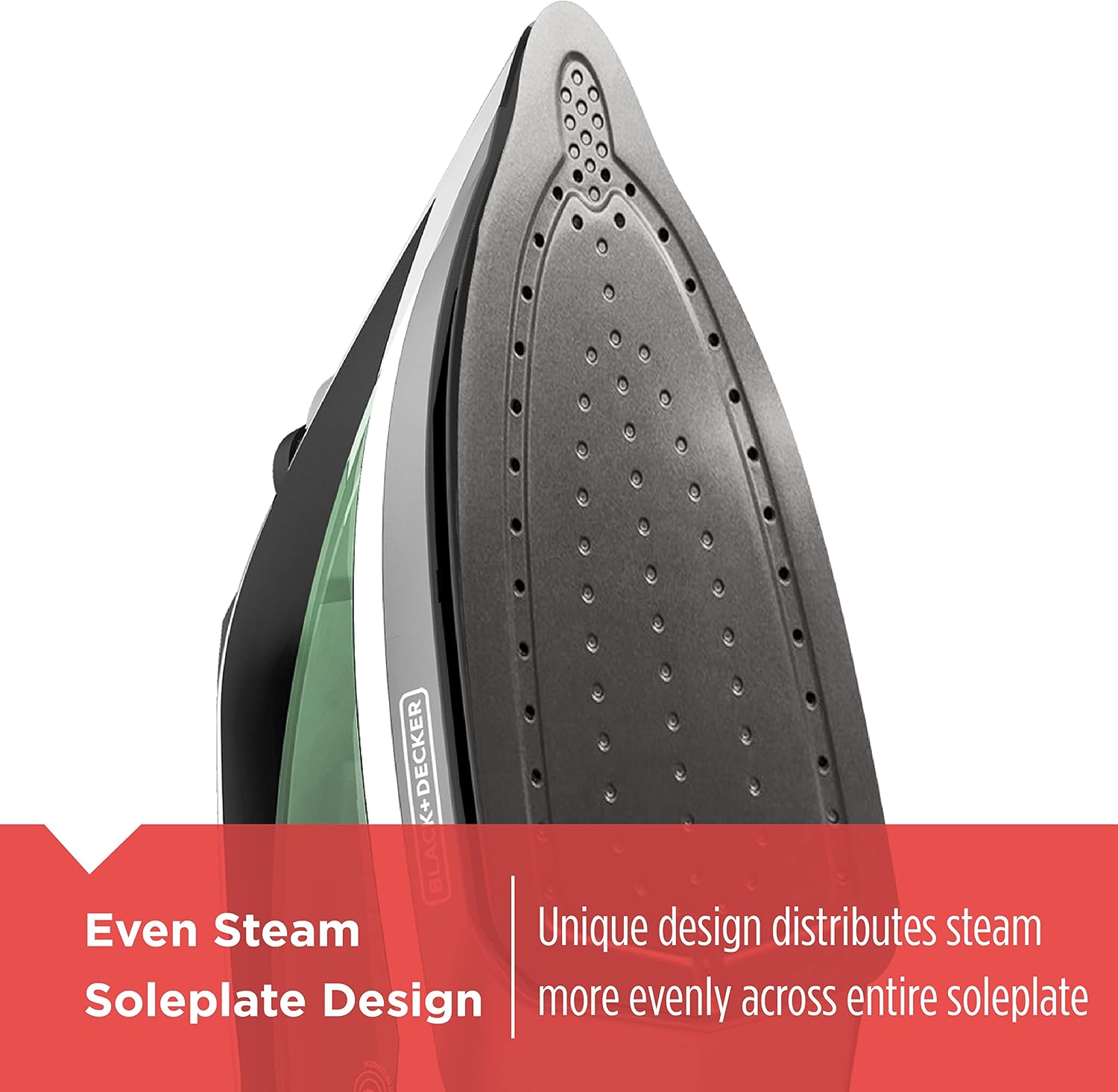 BLACK+DECKER Vitessa Advanced Steam Iron,ICR2020,Even Steam Nonstick Soleplate,Auto Shutoff,Tangle-Free Retractabel Cord,Green,(Pack of 3)