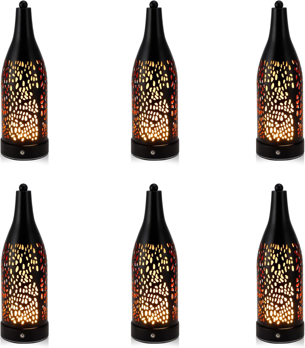 TRIROCKS Set of 6 Cordless Table Lamp 4000mAh Rechargeable Battery Operated Desk lamp 3-Step Touch Dimmable Lamp with Cozy Lights for Living Room, Bedroom, Restaurant, Coffee Shop, Patio,Camping