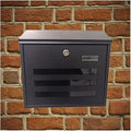 Metal Mailbox Posts Wall Mount Letterboxes Mail Drop Collection Boxes Package Lockers Envelopes Mailing Supplies 13.4×10.6×3.9 Inch