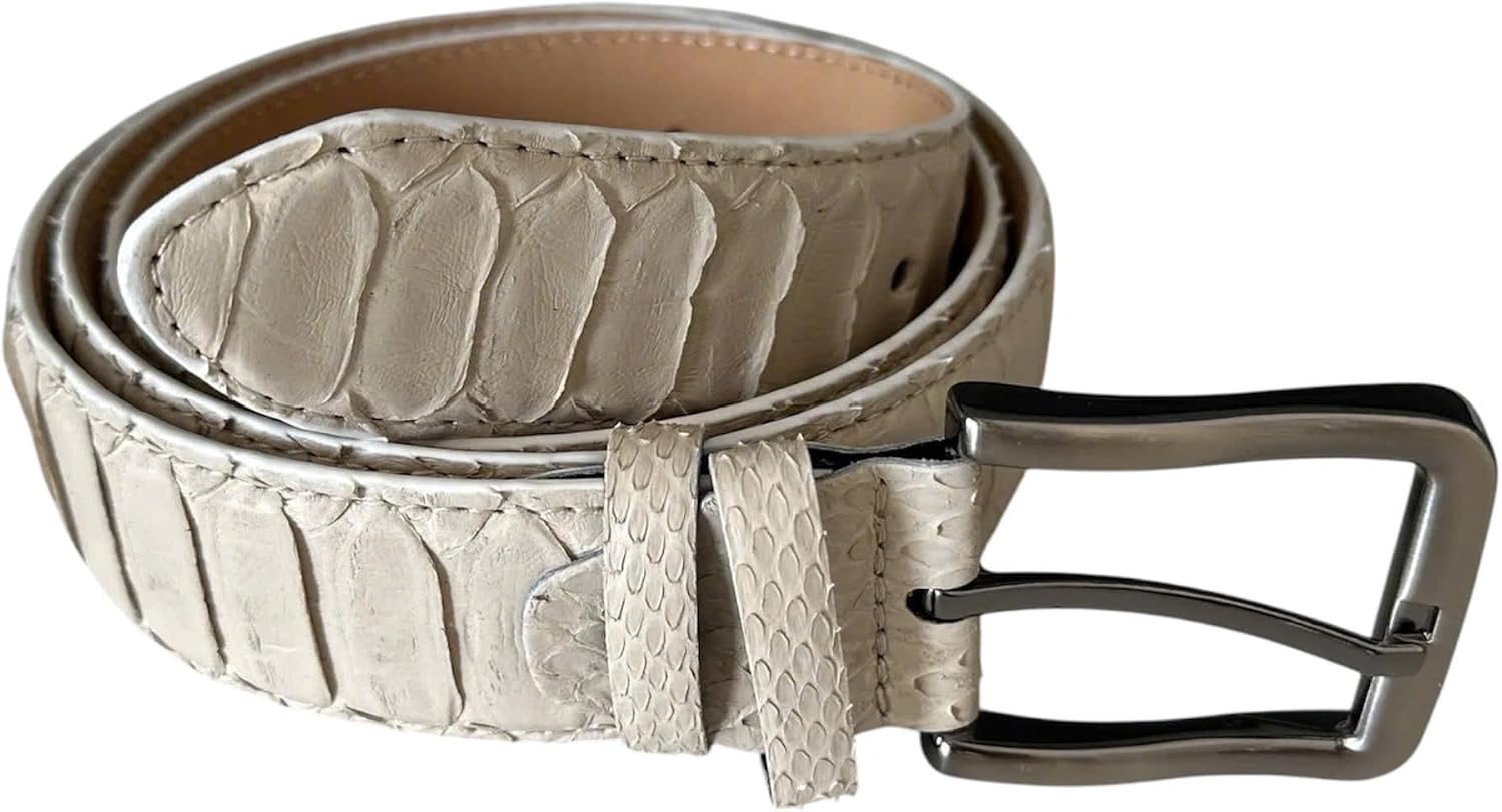Genuine python leather skin belts for men snakeskin dress belt casual men's belt snake leather belts for men width 1.5'