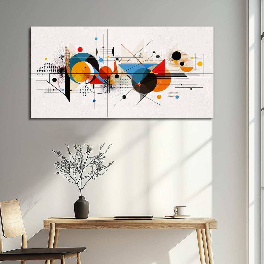 KELIYUAN Large Wall Decor For Living Room Canvas Wall Art For Bedroom Room Minimalism Abstract Geometric Color Line Pictures Wall Paintings Artwork Office Mural Modern Aesthetic Decoration 30'x60'