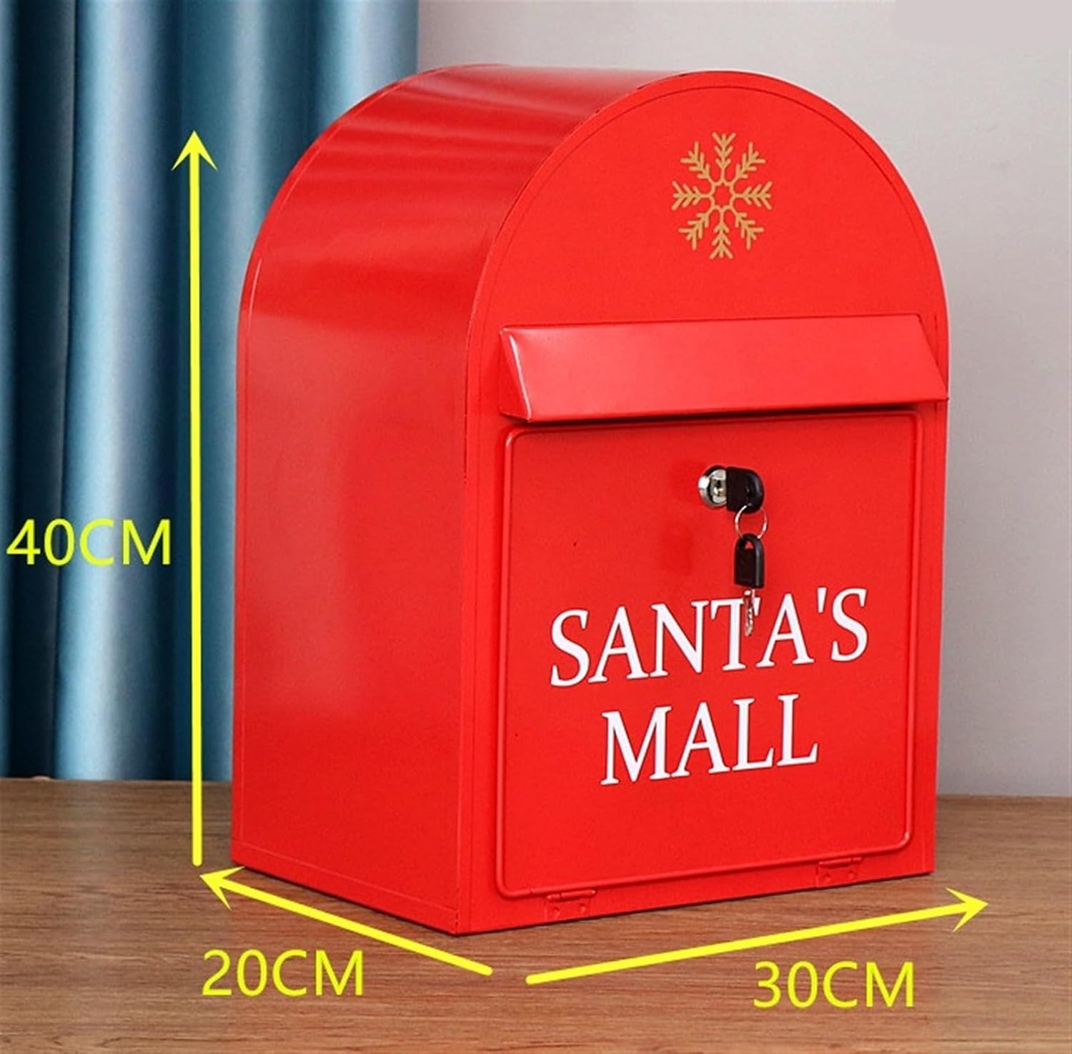 Drop Box Mailbox Aluminum Mailbox Ooutdoor Post Box Retro Vintage Post Box for Home Decoration Outdoor Letter Box(Red)