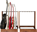 String Swing 2 Pack Guitar Stand - Multi Guitar Rack for Acoustic, Electric & Bass - Hand Welded Steel & Black Walnut Hardwood - Padded Holders - Floor Stands - USA Made