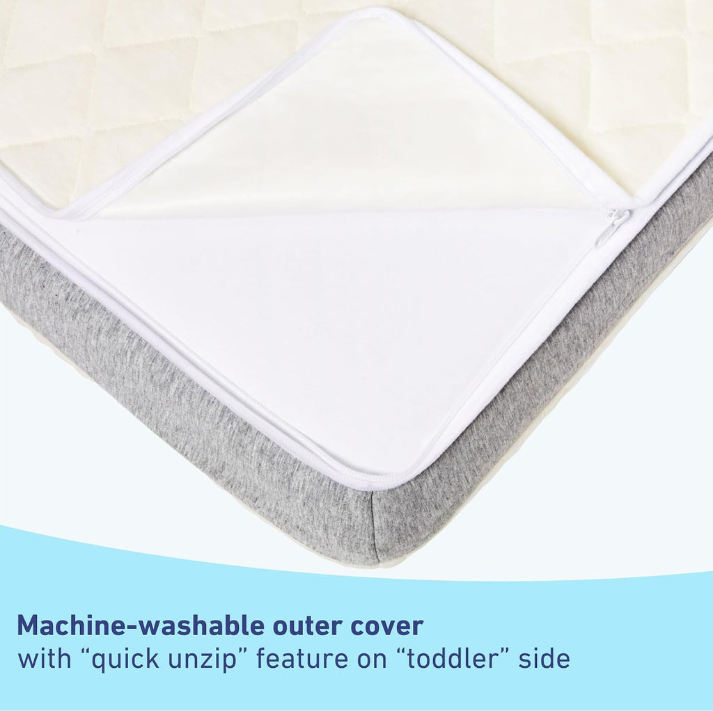 Graco Ultra Dual-Sided Crib Mattress & Protector Value Bundle (1-Pack) – Includes GREENGUARD Gold Certified Crib Mattress, GREENGUARD Gold Certified Waterproof Protector