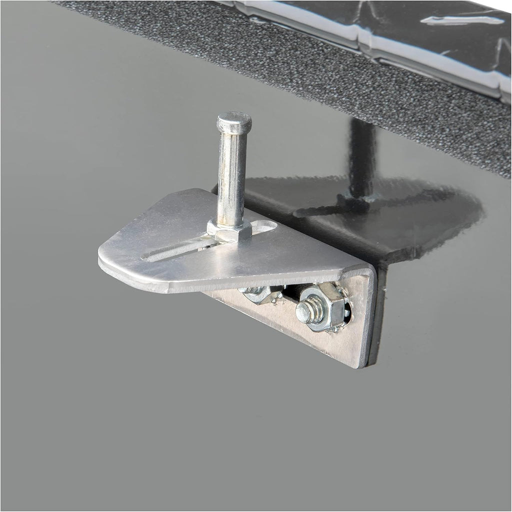 UWS TBS-63-A-LP-BLK Black Single Lid Low Profile Aluminum Toolbox with Beveled Insulated Lid