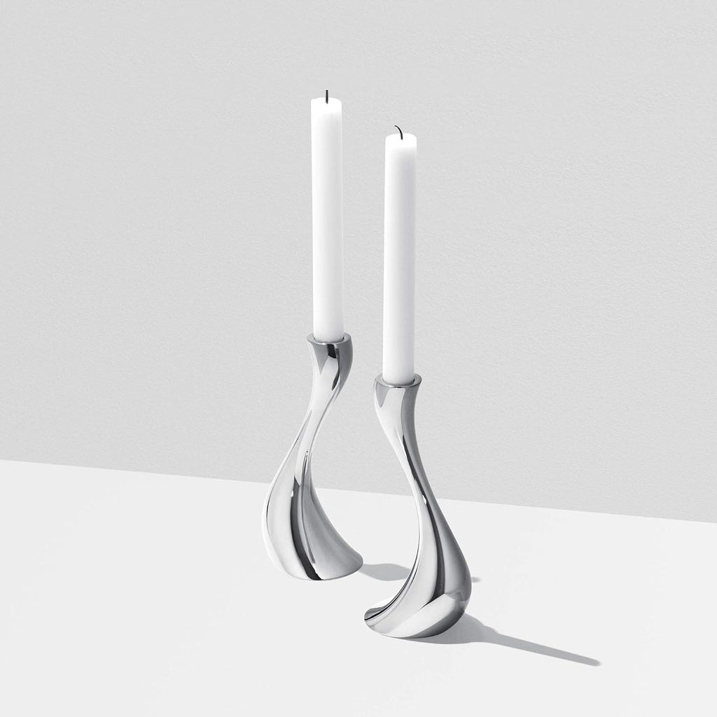 Georg Jensen Cobra Medium Candle Holder Set of 2