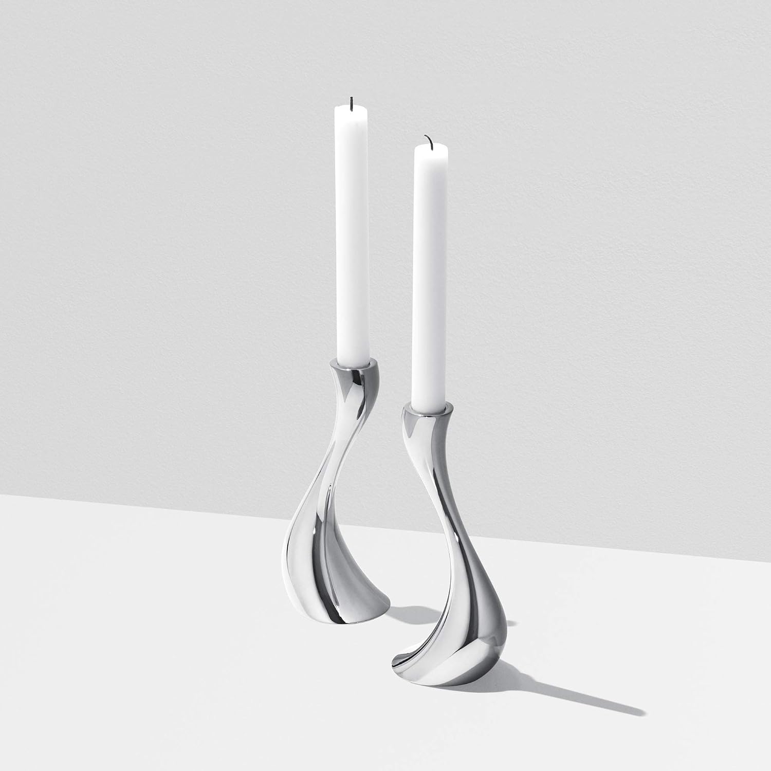 Georg Jensen Cobra Medium Candle Holder Set of 2