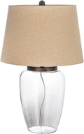 Creative Co-Op Glass Fillable Table Lamp with Shade