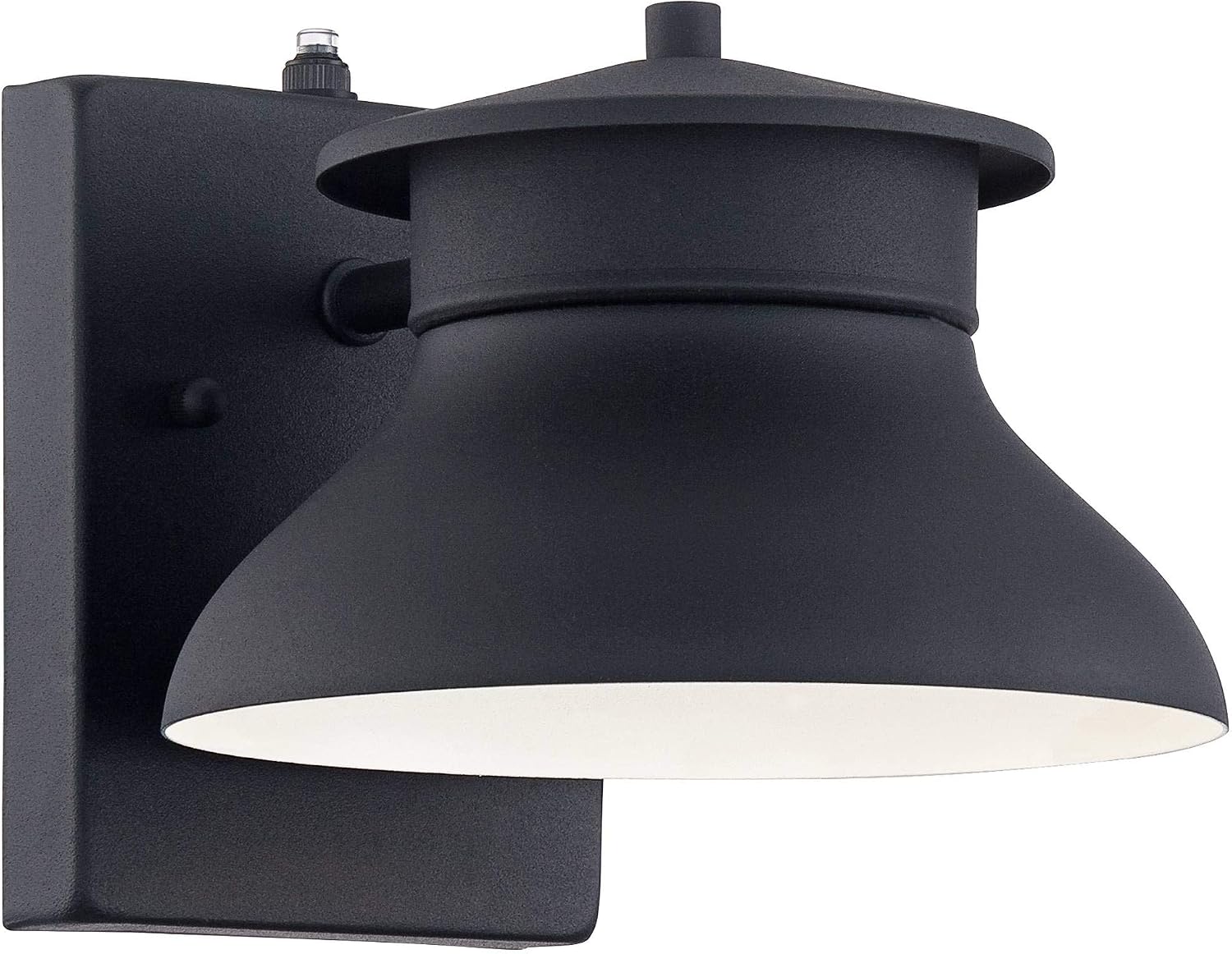 John Timberland Danbury Farmhouse Industrial Rustic Outdoor Barn Light Fixture Black LED Dusk to Dawn 6' for Exterior Deck House Porch Yard Patio Outside Garage Front Door Garden Home Roof