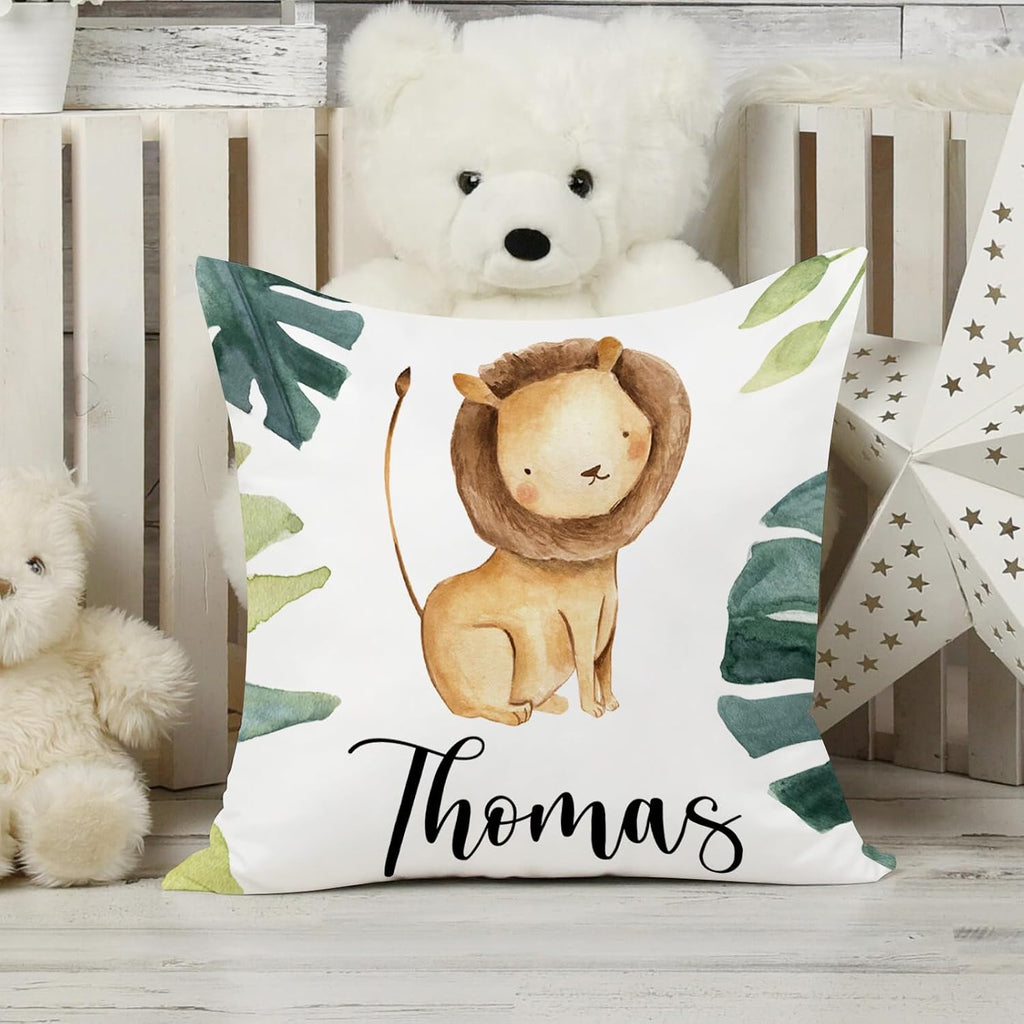 Custom Baby Crib Bedding Set - 5 Piece Nursery Crib Set Woodland Animals Design - Personalized Name Blanket with Dotted Backing, Crib Sheet, Changing Pad Cover, Pillow Cover, Rug for Newborns Color02