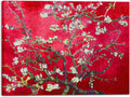 Wieco Art Extra Large Red Almond Blossom Tree Vincent Van Gogh Paintings Reproduction Canvas Prints Wall Art for Home Decor and Wall Decor Classical Flowers Pictures Artwork