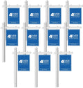 4Ever Products Vinyl PVC Real Estate Sign Post - White - 6' Tall Post - 10 Pack
