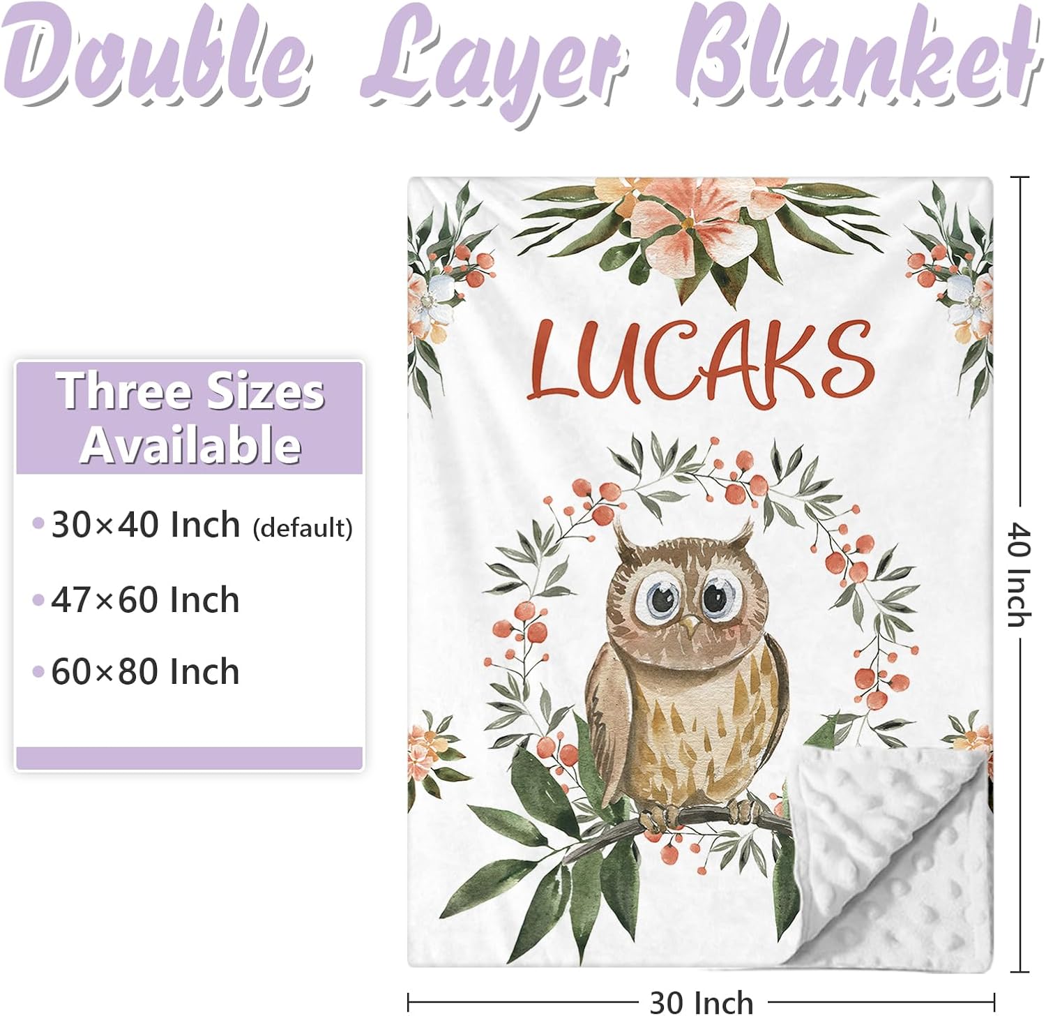 Custom Baby Crib Bedding Set, 5 PCS Personalized Name Baby Crib Sets for Girls Boys, Green Animals Theme Nursery Bedding Sets for Infant Toddler, Double Layer Flannel Bed Set Customized Gifts