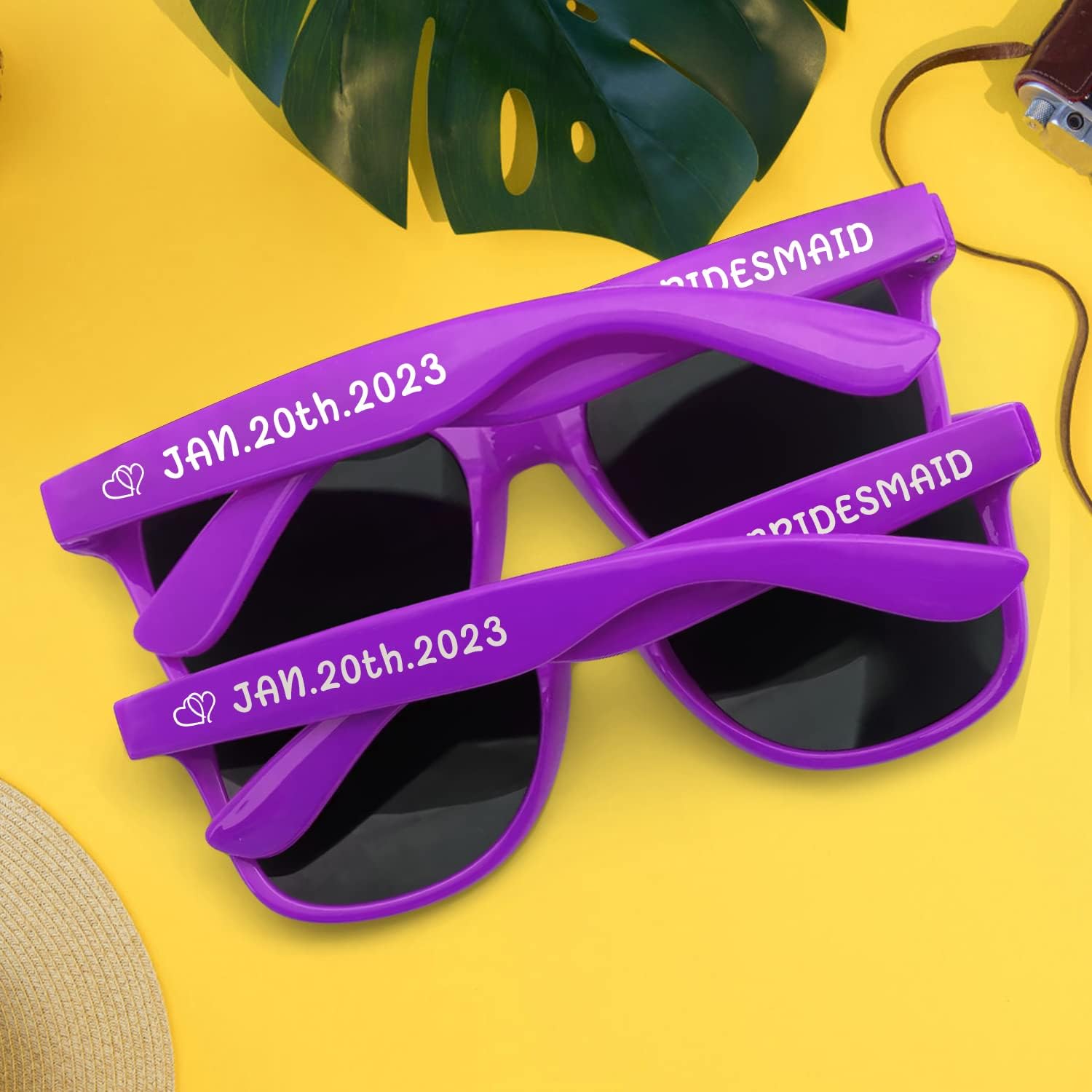 Custom Sunglasses for Wedding Party Favors, Personalized Sunglasses bulk for Men Groomsmen Adults Women