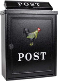 Suggestion Box Safe Lock Box Ballot Box Donation Box Retro Vintage Aluminum Wall Mounted Mail Box Outdoor Mailbox Post Box Secure Letterbox Mail Drop & Collection Boxes