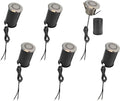 LUMENGY LED In-Ground Paver and Deck Light with Patented Ring Light Effect, 1W, 12V Low Voltage, IP67 Waterproof, for Decks, Driveways, Patios, Steps and Paver Surfaces, Stainless Steel Finish, 6-Pack