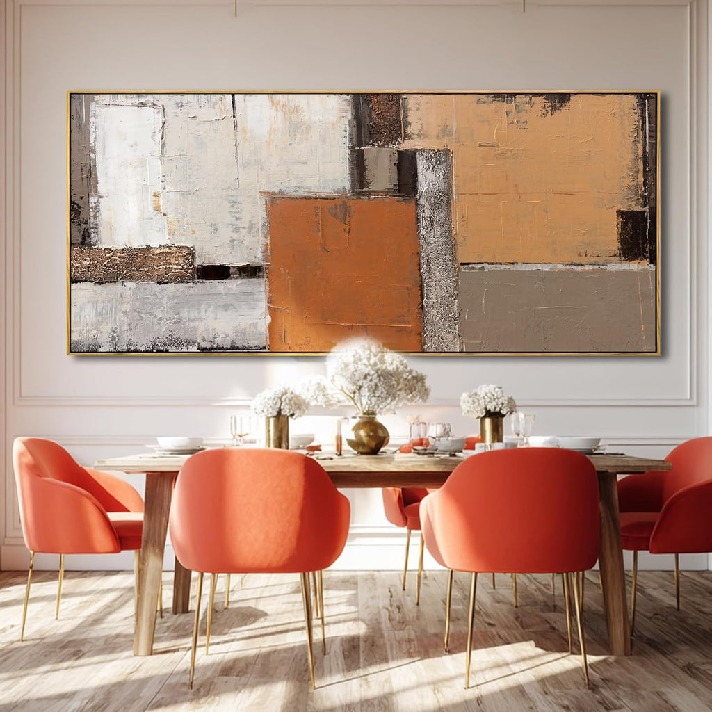 Artexist Modern Wood Wall Decor Geometric Wall Art Abstract Decorative Painting 32'x70' Large Pictures for Bedroom Decorations for Office