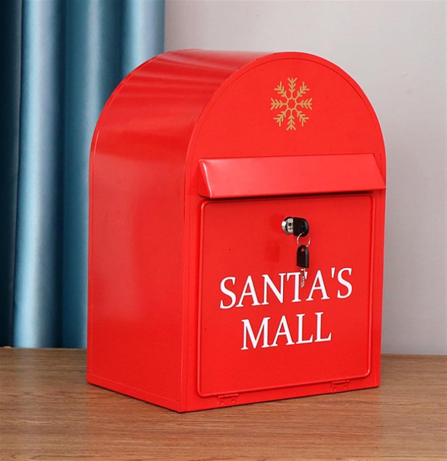 Drop Box Mailbox Aluminum Mailbox Ooutdoor Post Box Retro Vintage Post Box for Home Decoration Outdoor Letter Box(Red)