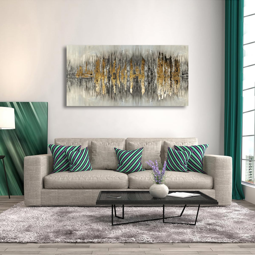 Color Block Abstract Pictures Canvas Wall Art for Living room Bedroom Wall Decor,An Inspirational Picture Wall Art Print Paitnings for home Decor,Morden Artwork Full of Imagination Line Drawing Canvas