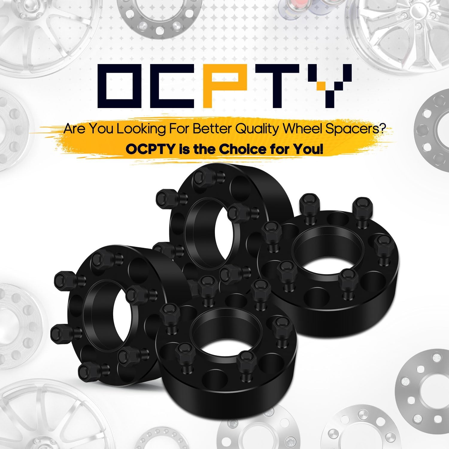 OCPTY 4PCS 2' Wheel Spacers 6x135 to 6x135 Wheel Adapters 14x2 Studs 87mm Center fit for 2004-2014 for Ford for Expedition / 2004-2014 for Ford for F-150/2006-2008,2010-2014 for Lincoln for Mark L