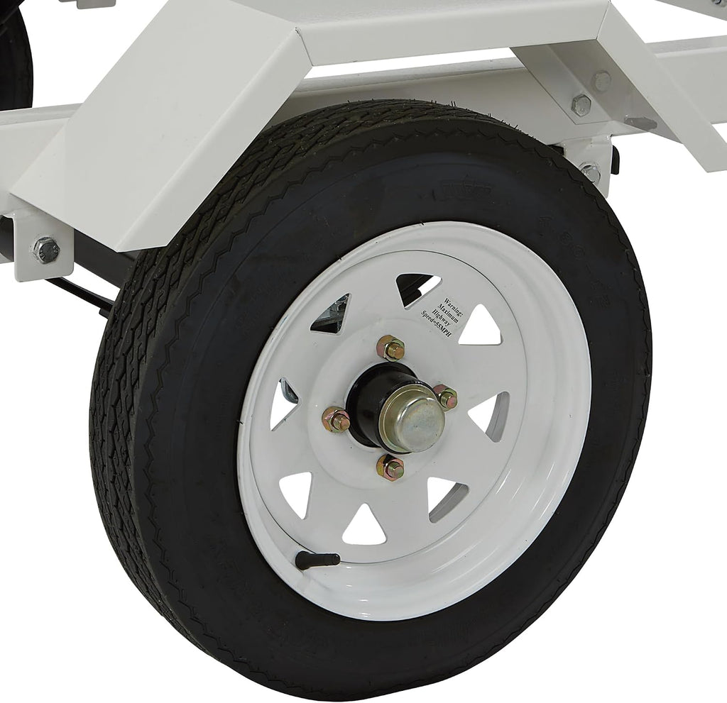 Jet Ski Trailer Kit, PWC Steel Trailer with 610-Lb Load Capacity, 6.4ft x 3.3ft Deck, Adjustable Bunks, DOT-Approved LED Lights, Personal Watercraft Trailer
