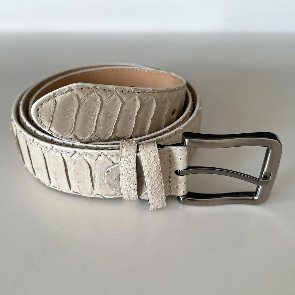 Genuine python leather skin belts for men snakeskin dress belt casual men's belt snake leather belts for men width 1.5'