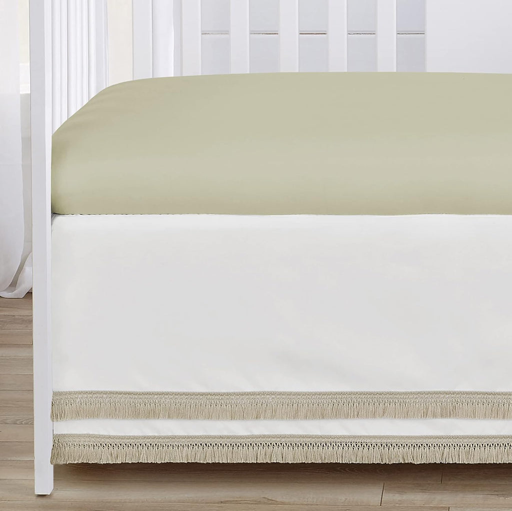 Sweet Jojo Designs Boho Floral Garden Flower Girl Baby Crib Bedding Set Infant Nursery Room BreathableBaby Breathable Mesh Crib Liner Blanket Fitted Sheet Skirt 6p Green Watercolor Bohemian Farmhouse
