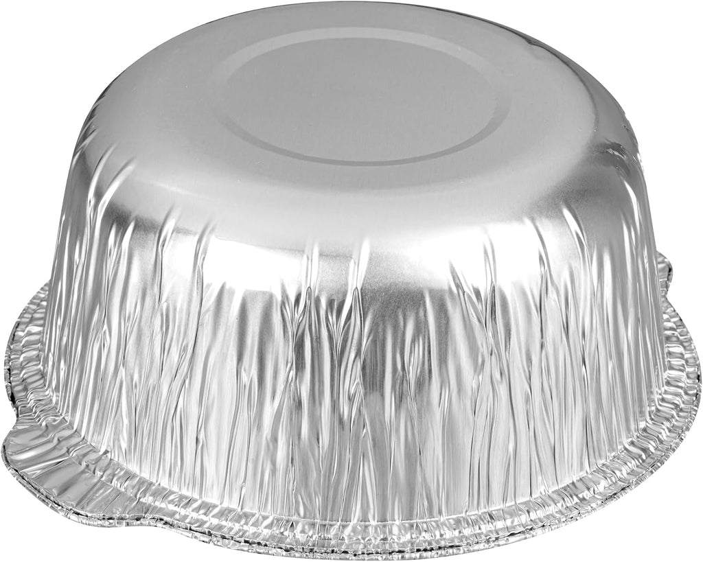 Foil Lux 3.5 Quart Pans And Lids, 100 Disposable Pots With Lids - Oven-Ready, Stove Compatible, Aluminum Foil Baking Pans, Freezable, For Outdoor Camping, Vacation, Picnic, And More - Restaurantware