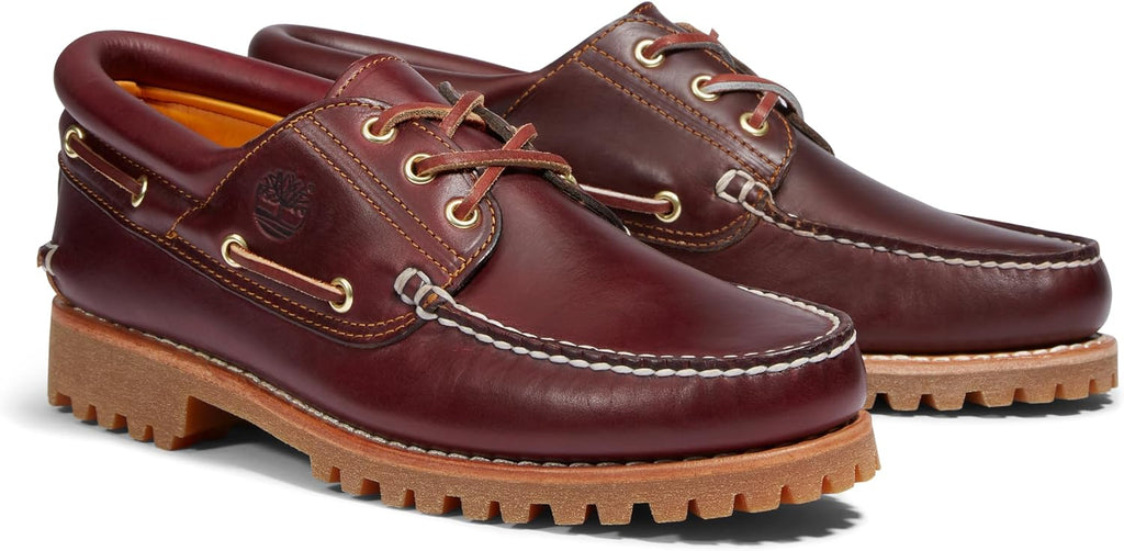 Timberland Men's Authentic 3-Eye Lug Handsewn Boat Shoes