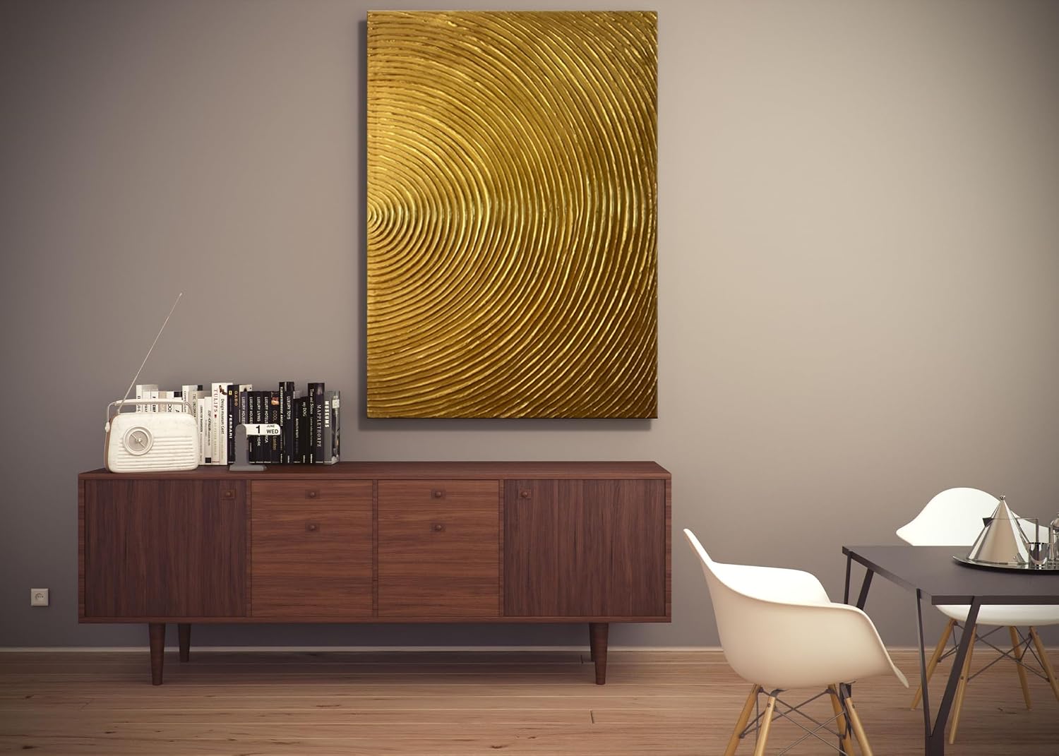 Slyart Handmade Modern Abstract Painting 3D Heavy Texture Canvas Wall Art 28x40 Inches Minimalism Gold Artwork Large Vertical Painting on Canvas for Living Room Bedroom Wall Decor