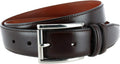 Trafalgar Men's Lorenzo 32mm Dropped Edge Leather Dress Belt