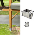 CMYUN Heavy Duty Mailbox Post Bracket, 304 Stainless Steel Post Bases for Farm Fence Pergola, Patio Deck Wood Railing Support with Hardware, 2 3 4 5 6 7 8in(140x140mm(5.51x5.51in))