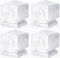 Post Cap 4Packs Post Caps, Fence Post Caps Post Cover Cap Square Top for Outdoor Garden Fences, Lamp, Deck, Mailbox Posts Patio Decoration,120x120mm