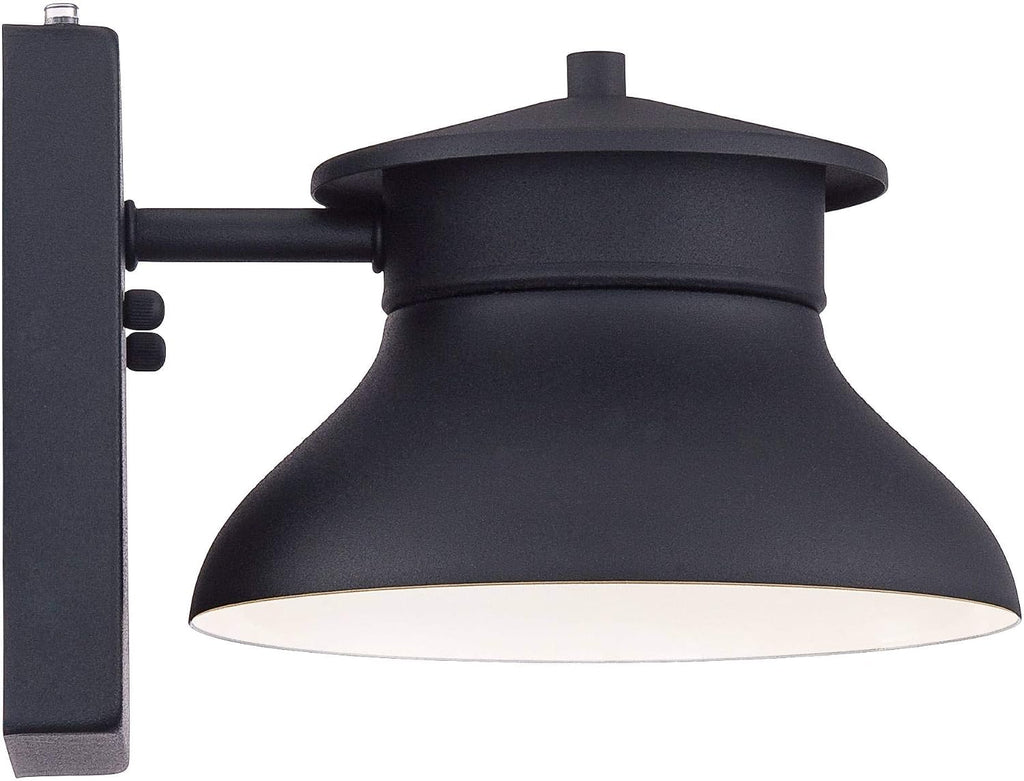 John Timberland Danbury Farmhouse Industrial Rustic Outdoor Barn Light Fixture Black LED Dusk to Dawn 6' for Exterior Deck House Porch Yard Patio Outside Garage Front Door Garden Home Roof