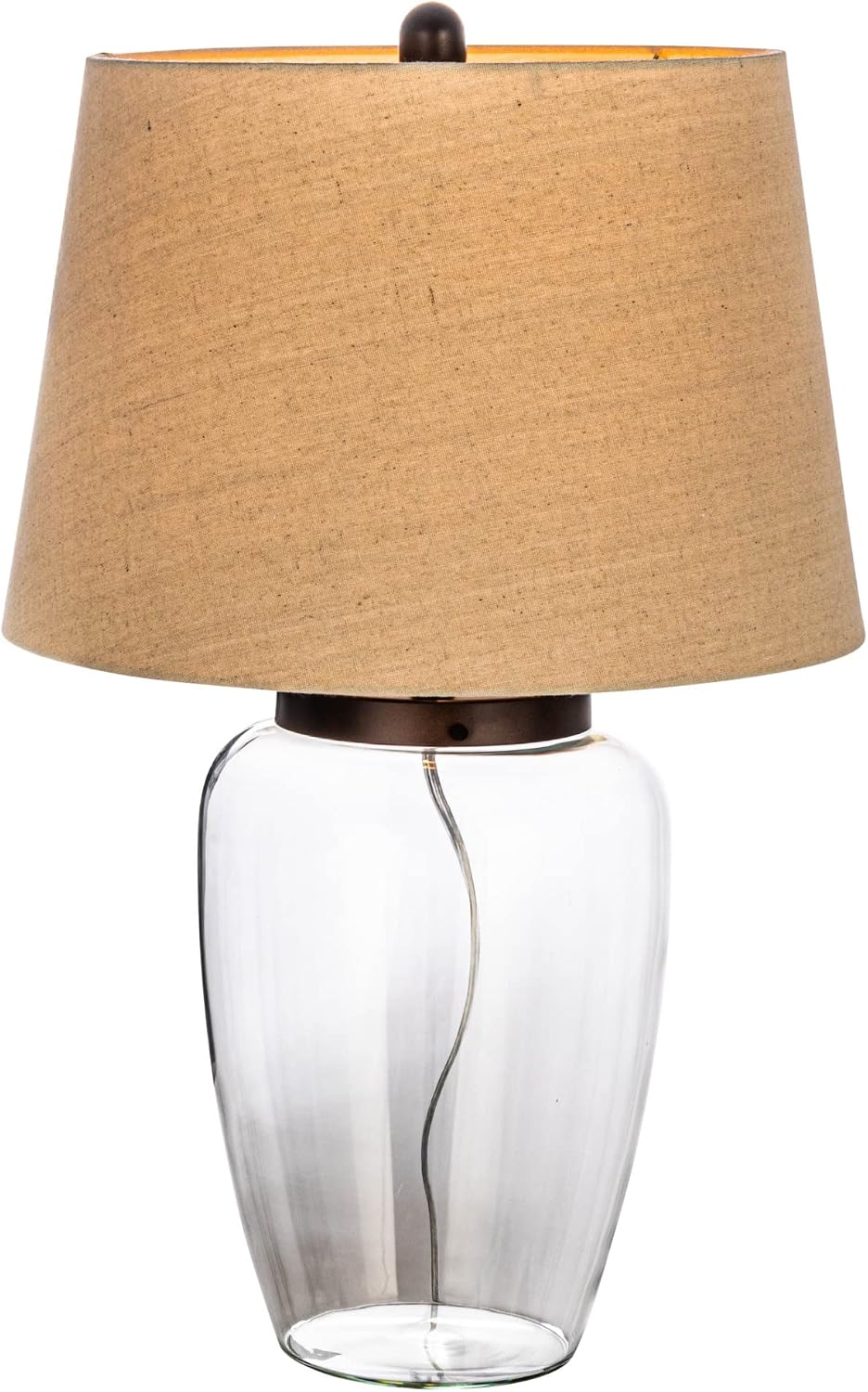 Creative Co-Op Glass Fillable Table Lamp with Shade