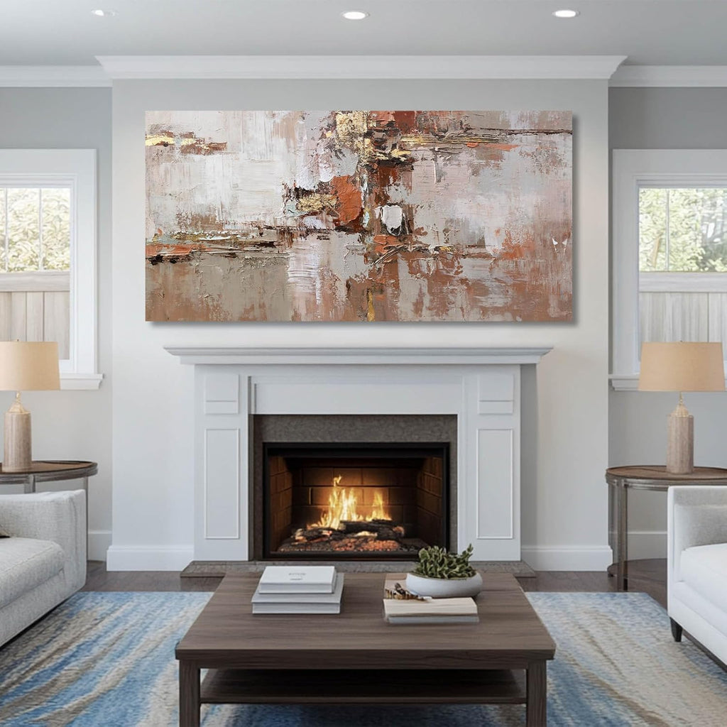 Gold Canvas Wall Art Framed Prints for Wall Decor 29'x58' Abstract Artwork for Living Room Posters for Bedroom Kitchen